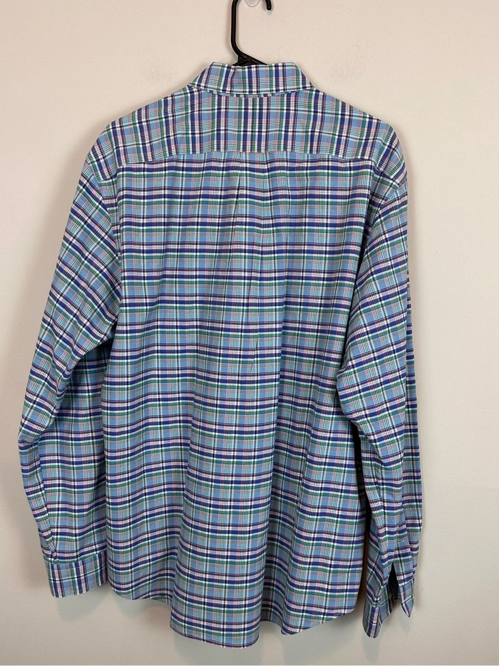 Polo Ralph Lauren Plaid Oxford Button-Down Shirt Blue Green Size  XL